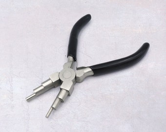 1 Pair 6-Step Bail Making Pliers - Wire Forming Tool