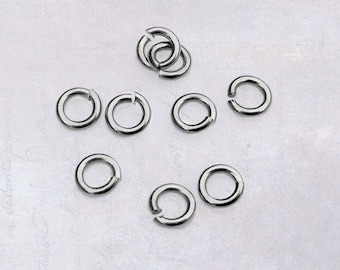 250 x Stainless Steel 4mm x 0.8mm Jump Rings
