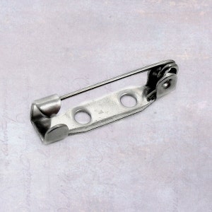25 x Stainless Steel Bar Brooch Pins Backs 19mm x 4.5mm - Backings