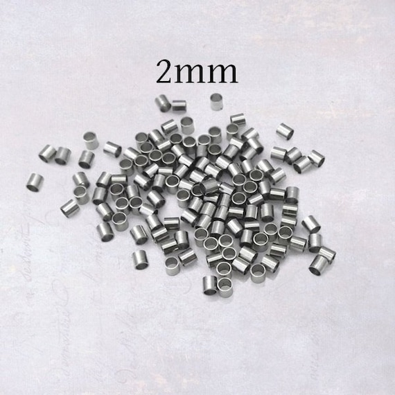 Stainless steel crimp clearance beads