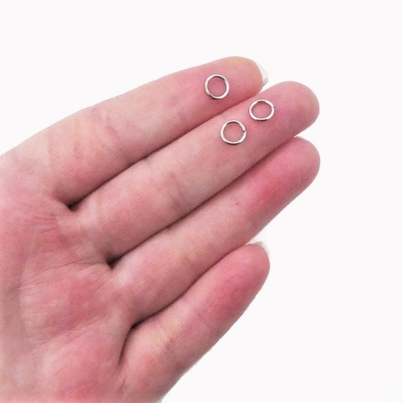 50 X Stainless Steel Soldered Closed Jump Rings 7mm X 1mm Etsy Australia