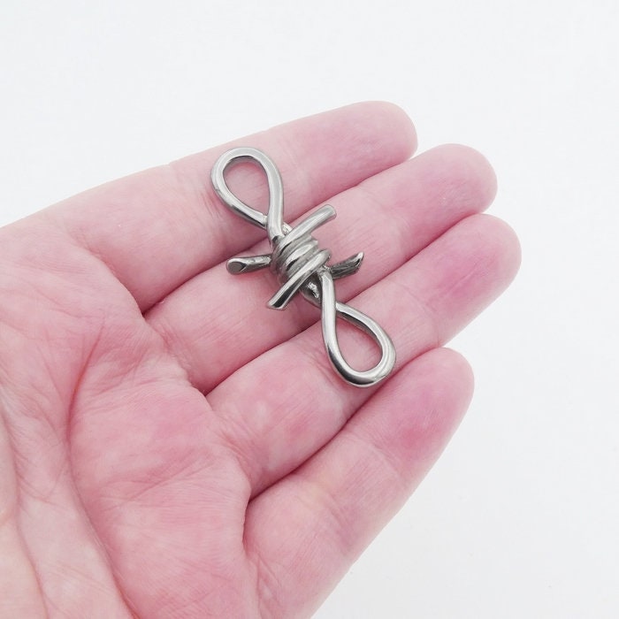 2 X Large 316L Stainless Steel Barbed Wire Connectors Etsy UK