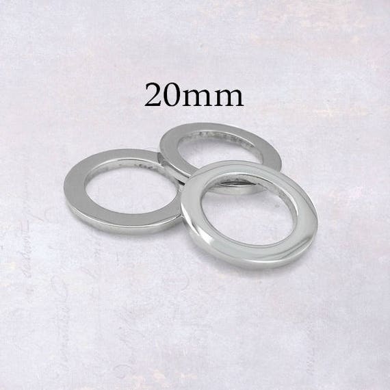 5 X Premium Mirror Finish 20mm Stainless Steel Donut Circle Washer