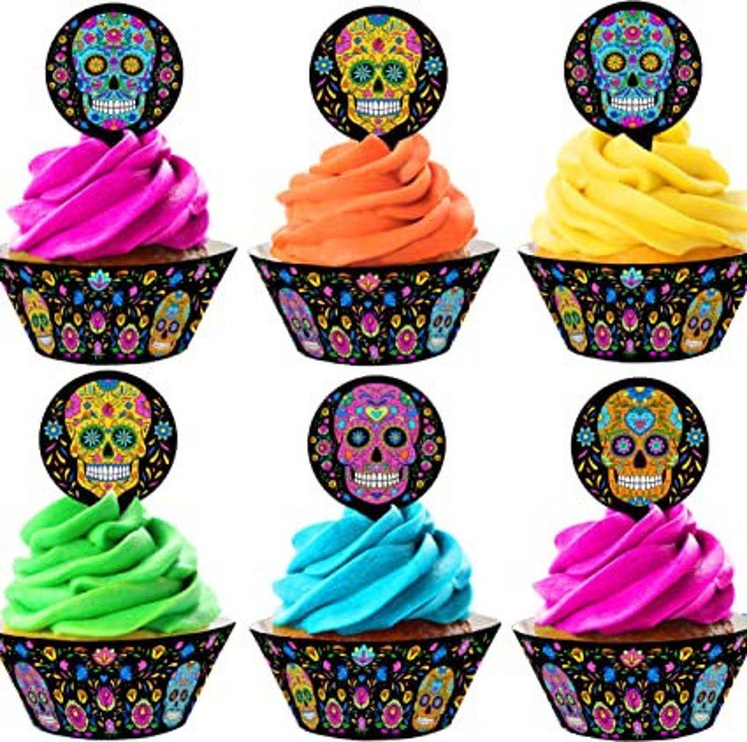 30x Halloween Kds Cupcake Toppers Edble Wafer Paper Fary Cake...