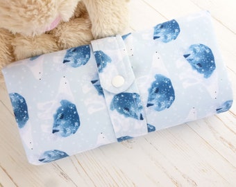 Polar Bear Baby Boy Waterproof Travel Change Mat