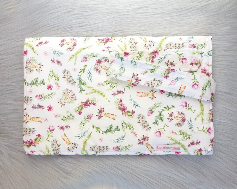 Giraffe Floral Baby Waterproof Travel Change Mat Etsy