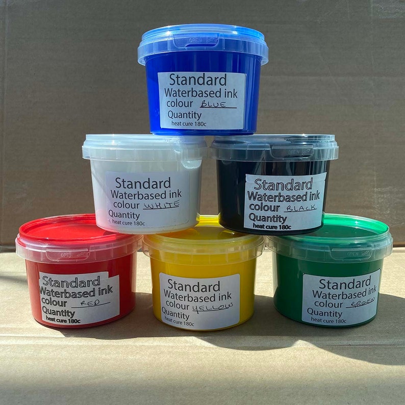 drying water based screen printing ink