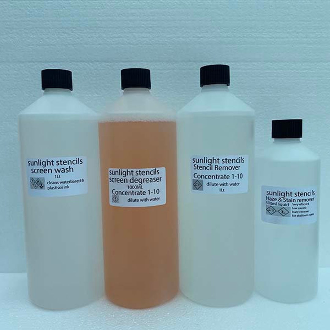 Screen Printing Cleaning Kit Screen Printing Reclaiming Kit Degreaser