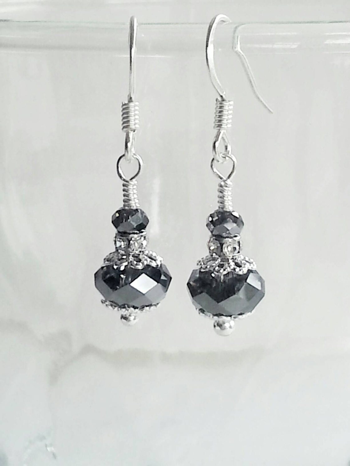 Crystal Earrings Crystal Drop Earrings Swarovski Crystal Etsy
