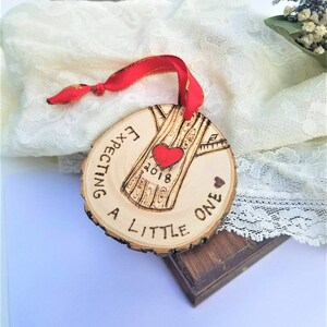 Expecting mother ornament, expecting gift, expecting announcement, pregnancy ornament, pregnant gift, expecting mom gift, wood ornament image 9