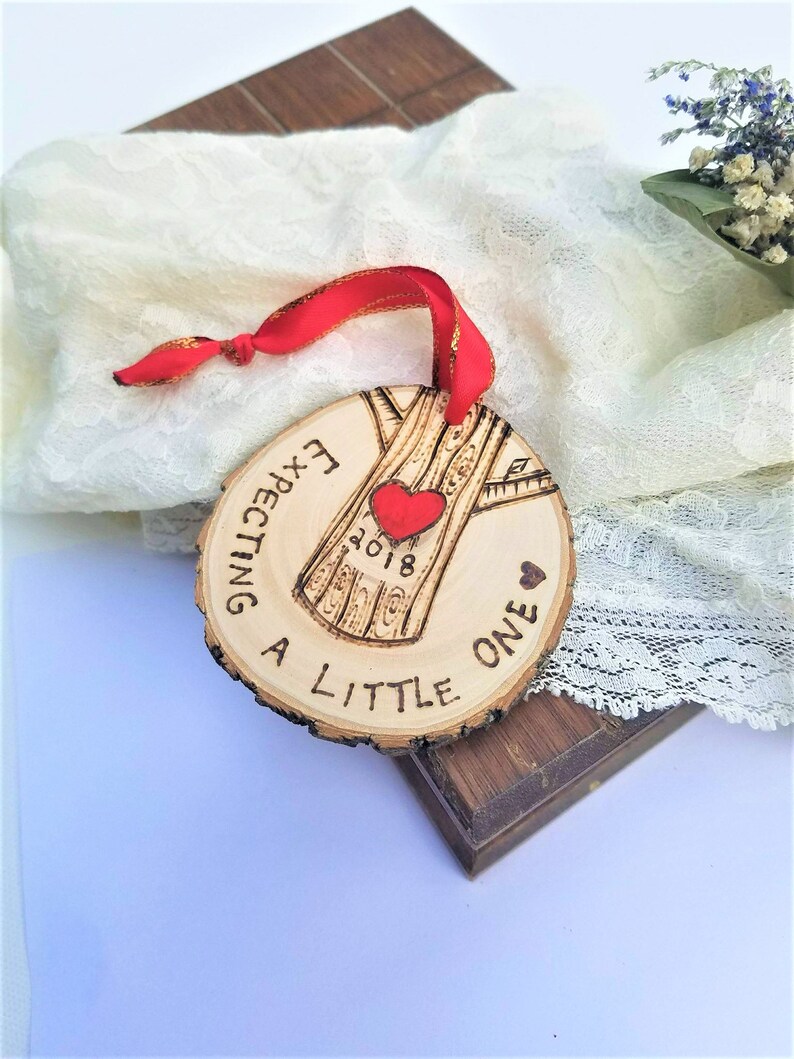 Expecting mother ornament, expecting gift, expecting announcement, pregnancy ornament, pregnant gift, expecting mom gift, wood ornament image 9