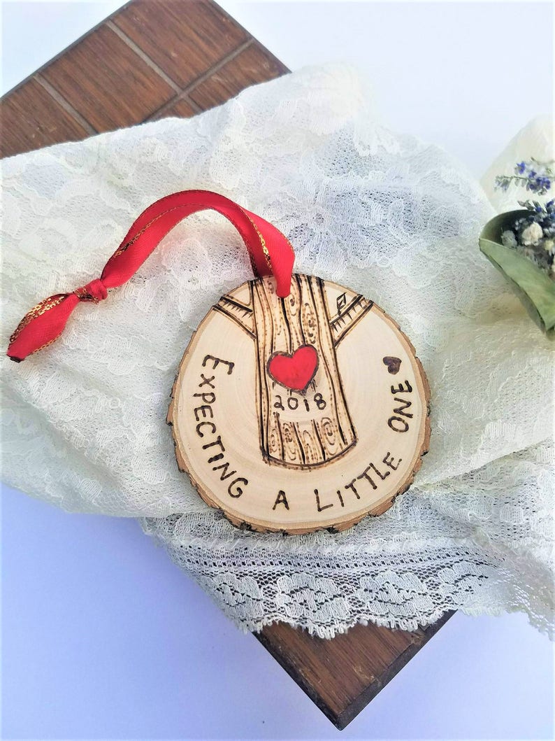 Expecting mother ornament, expecting gift, expecting announcement, pregnancy ornament, pregnant gift, expecting mom gift, wood ornament image 6
