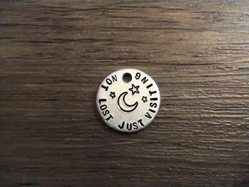 Mini Outdoor Cat Collar Tag, Not Lost Just Visiting - Etsy