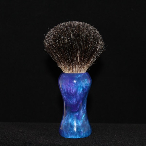 Custom Made 24mm Shaving Brush (Handle Only) Blue and Purple