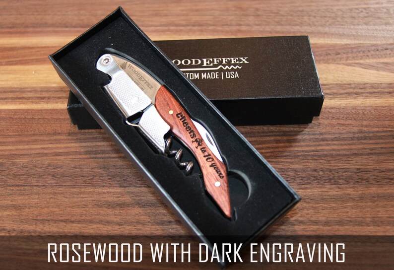 Personalized Waiters Corkscrew Professional Grade Allinone Etsy