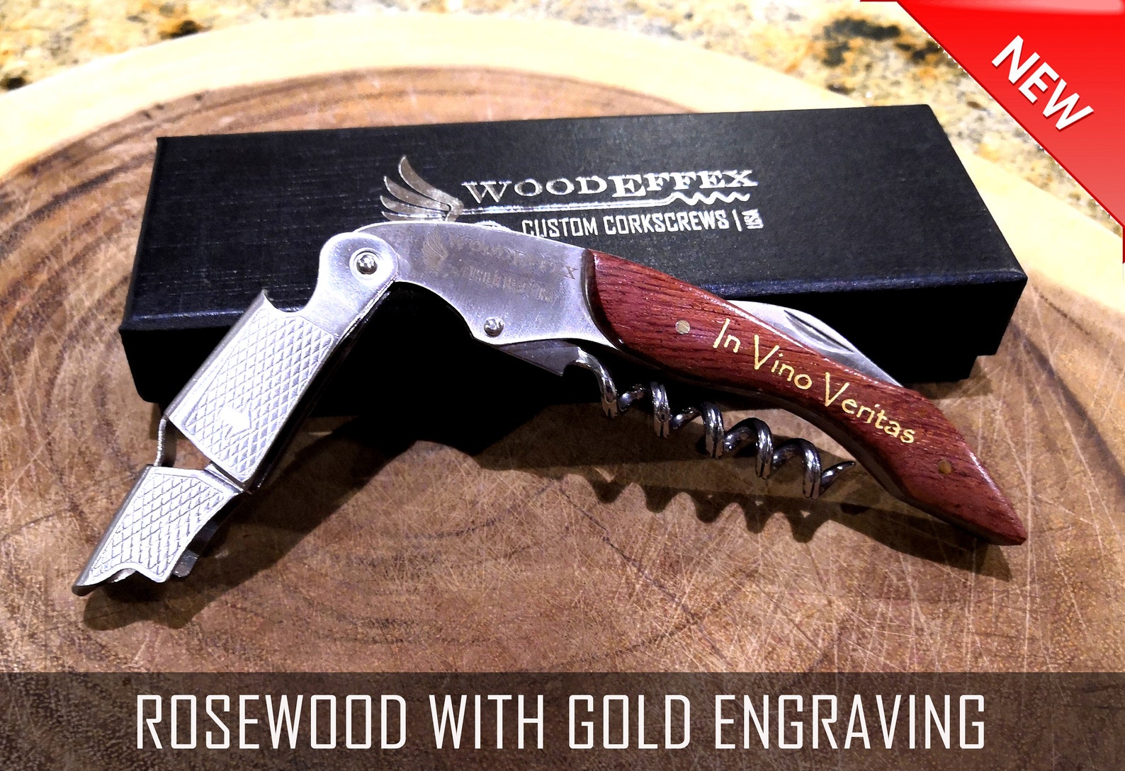 Personalized Waiters Corkscrew Professional Grade Allinone Etsy