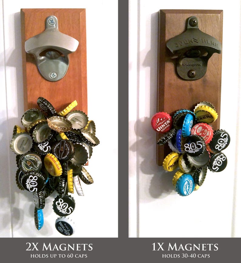 Personalized Bottle Opener Cap Catcher Handcrafted Etsy