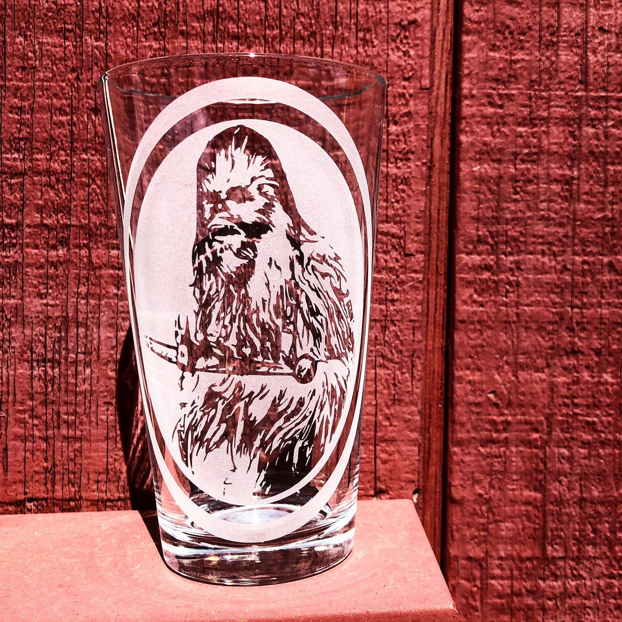 TonUpDecals Stormtrooper Helm Star Wars Inspired 16 oz Hand-made Etched  Beer Mug Glass Stein …
