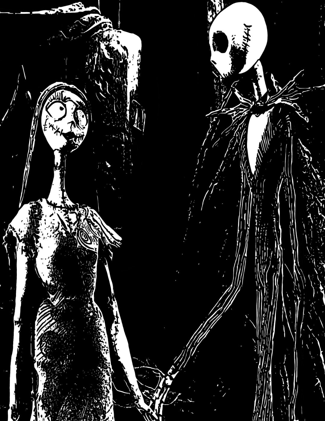 Jack and Sally Print - Etsy