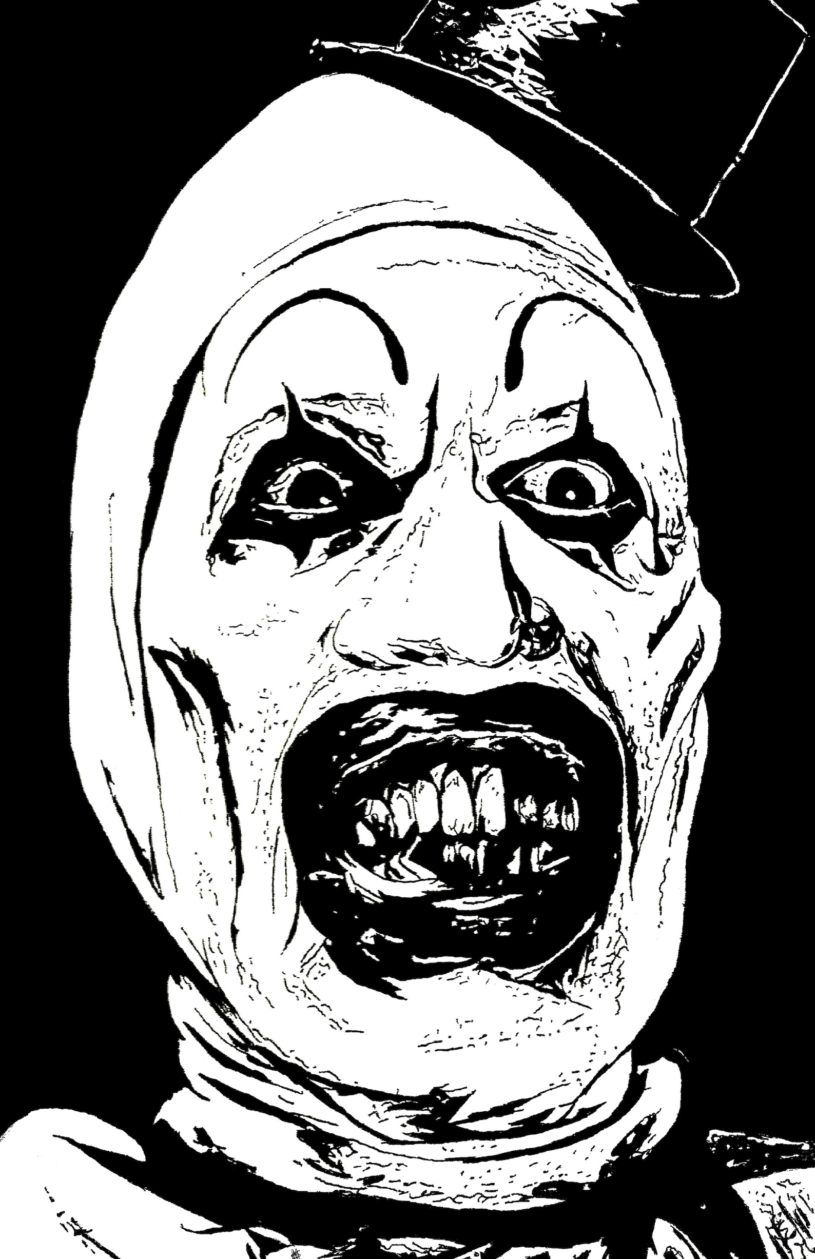 Art the Clown Terrifier Print Etsy