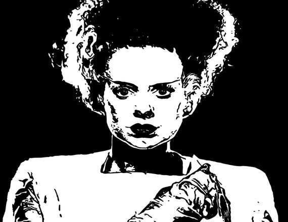 Bride of Frankenstein Print - Etsy