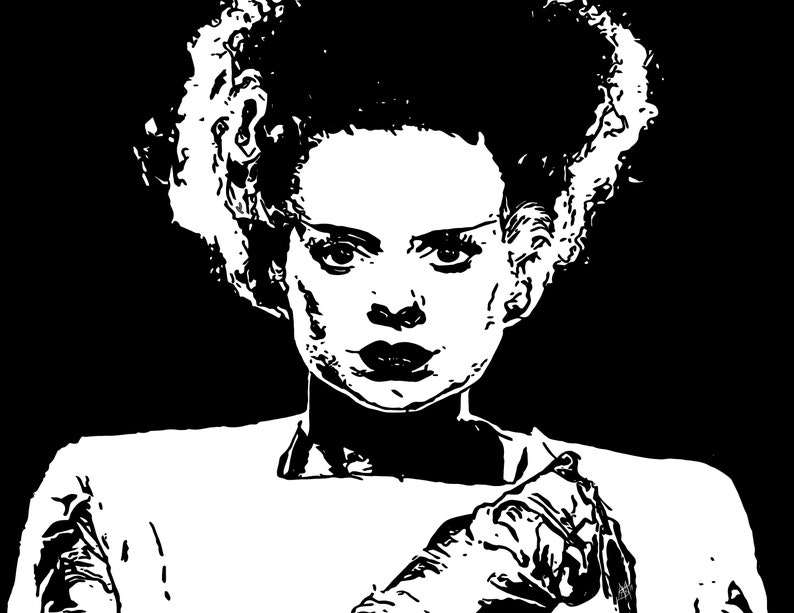 Bride of Frankenstein Print - Etsy