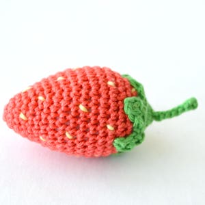 Crochet Strawberry, Crochet berries, play food,  soft toys , Handmade toys, eco friendly , kitchen decoration