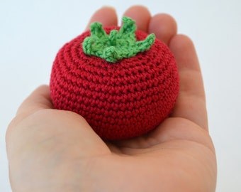Crochet tomatoes, Crochet vegetables,  play food,  soft toys , Handmade toys, eco friendly , kitchen decoration