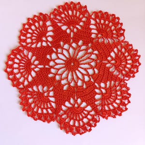 Tapete de encaje de ganchillo hecho a mano Decoración para la mesa Tapete calado Tapete de ganchillo Tapete hecho a mano Decoración del hogar Regalo para mamá Tapete pequeño