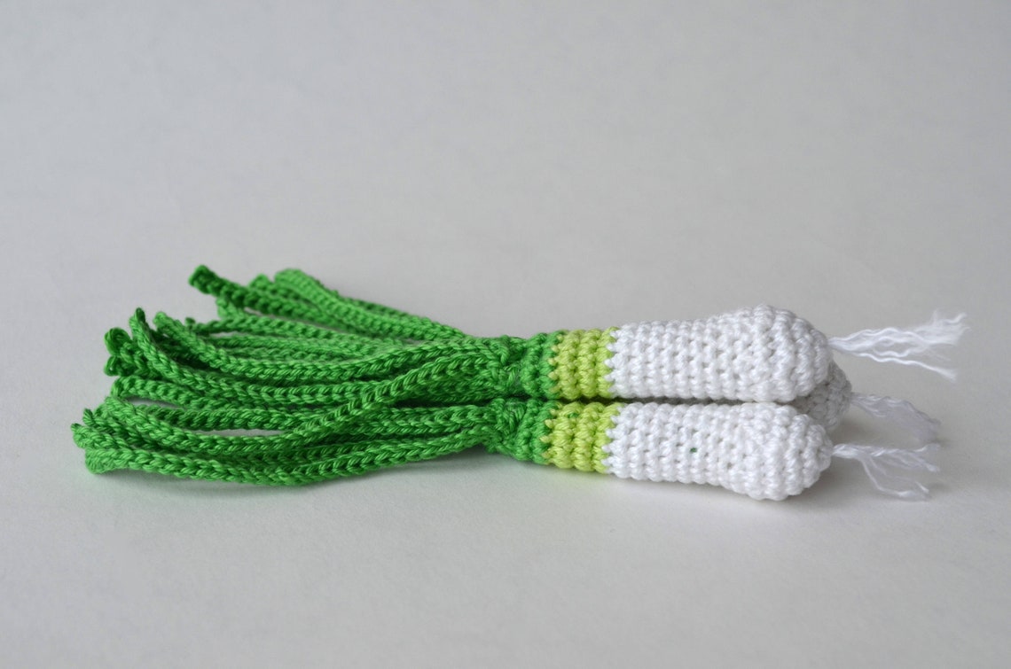 Crochet Green Onions Crochet Vegetables Play Food Soft Toys Etsy