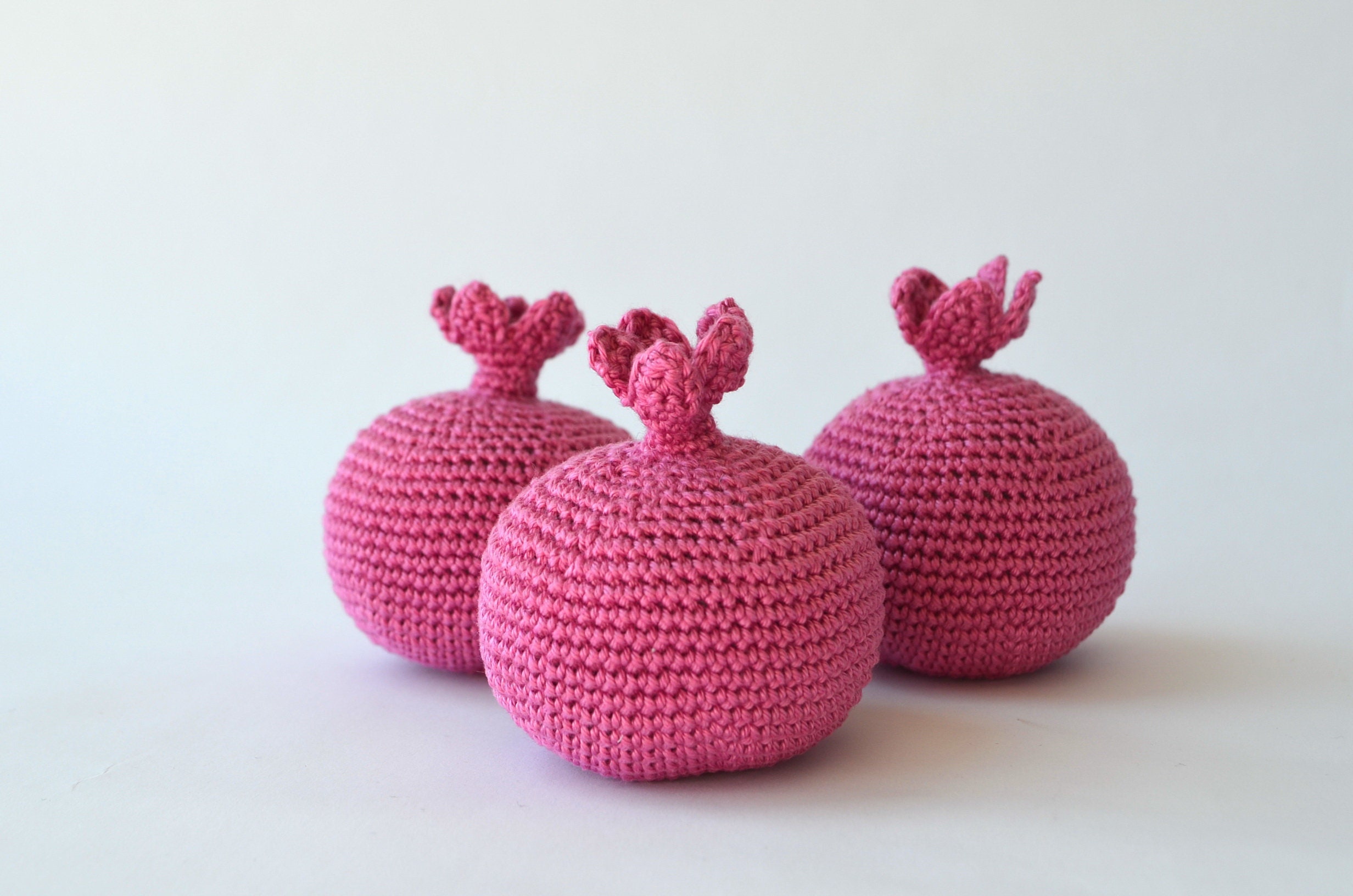 Crochet Pomegranate Crochet Fruit Handmade Toys Soft Toys аmigurumi