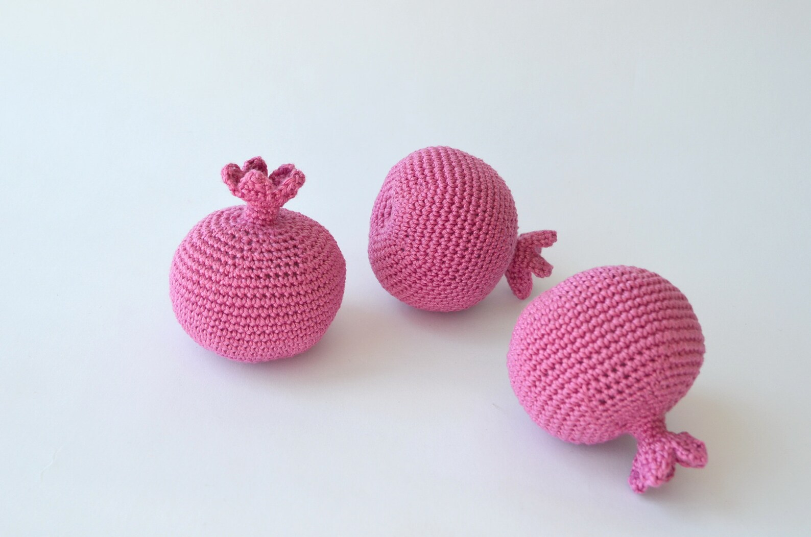 Crochet Pomegranate Crochet Fruit Handmade Toys Soft Toys аmigurumi