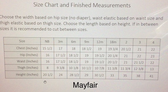 Paper Bag Size Chart