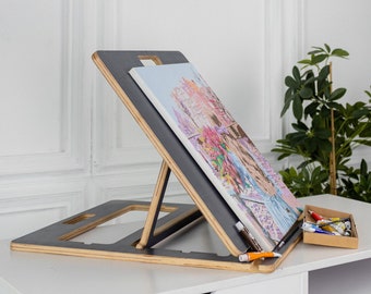 Portable Lap Easel Drawing Board Wooden Tabletop A4 Painting Board Personalized Adjustable Art Sketching Board A3 Handmade Artist Gifts