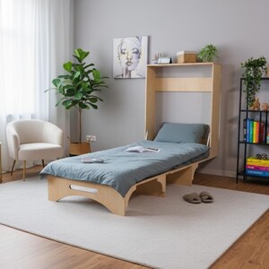 Bureau de lit escamotable : lit escamotable pliable peu encombrant pour des meubles cachés peu encombrants