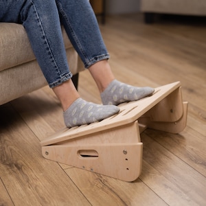 Footrest Wooden Footstool High Quality Adjustable Foot Rest Under Desk Home Office Footrest Stool Stand Wood Leg Support Personalized Gift Etsy