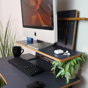 Wall Mounted Standing Desk: Adjustable Height, Space Saving, Modern Office image 16