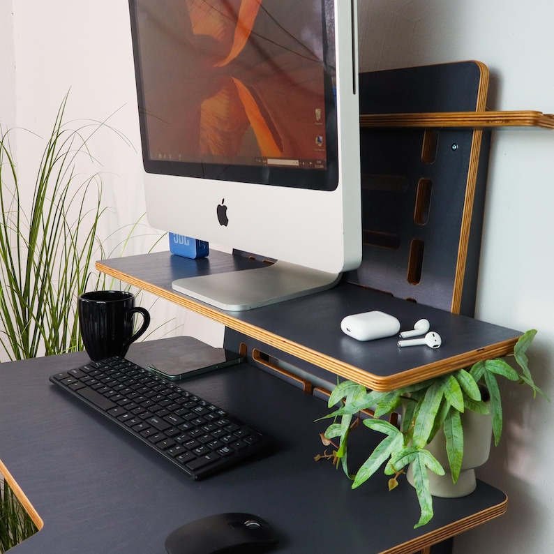 Wall Mounted Standing Desk: Adjustable Height, Space Saving, Modern Office image 16