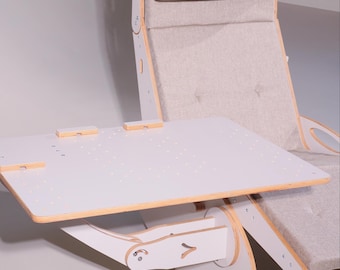 Zero Gravity-loungestoel: verstelbare houten verstelbare bureaustoel