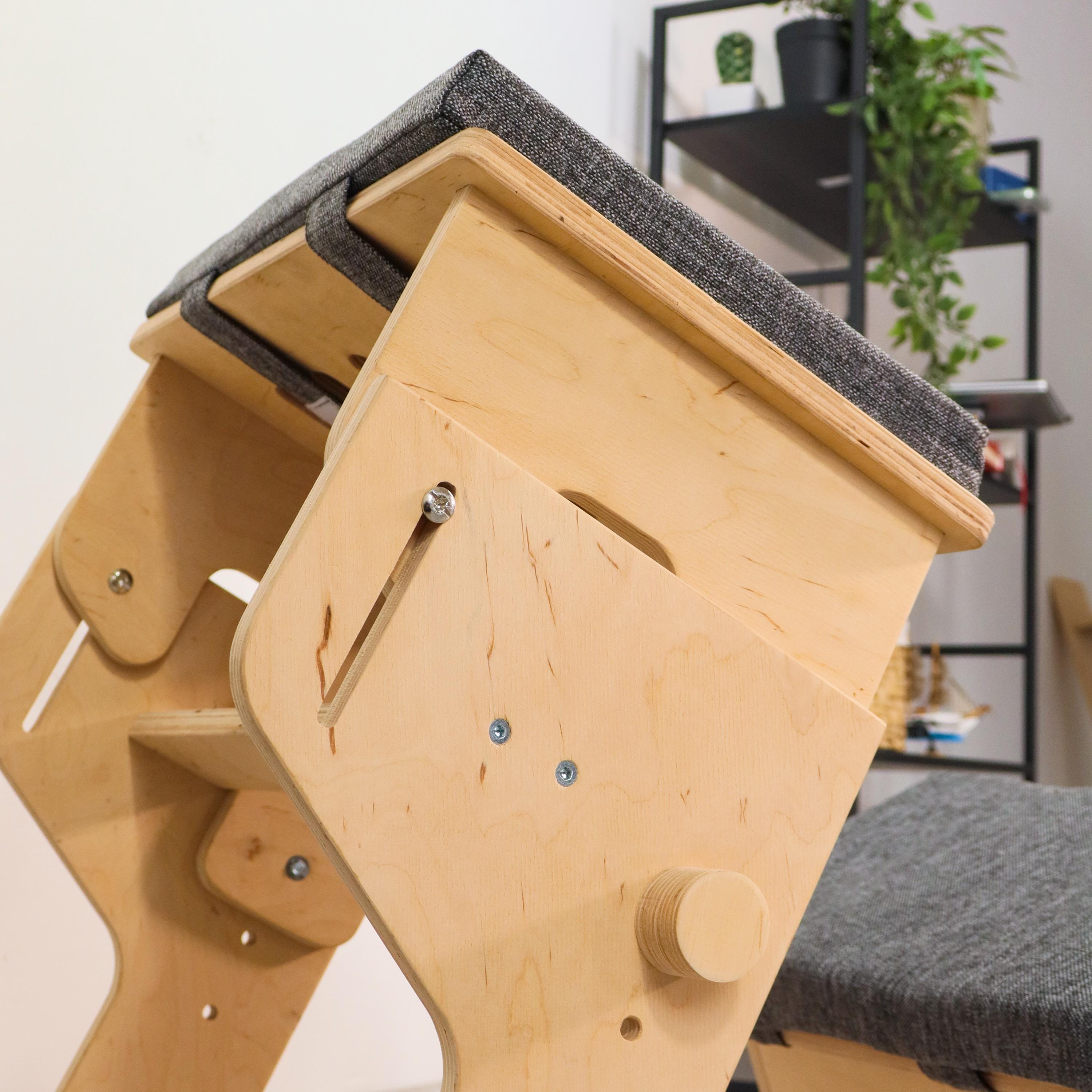 Ergonomischer Kniestuhl Mit Rückenlehne - Verstellbarer Bürostuhl Für Gesundes Sitzen