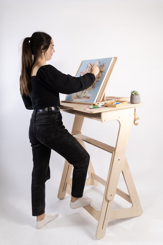 Portable Easel Artist Painting Adjustable Height Holder with