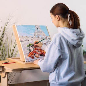Portable Wooden Drawing Board Lap Desk: Adjustable Artist Easel