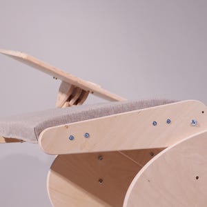 Adjustable Plywood Lounge Chair: Ergonomic Home Office Reading Chair image 18