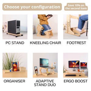 Computer Desk Adjustable Standing Table Wooden Gift for Artist Office ...