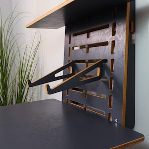 Wall Mounted Standing Desk: Adjustable Height, Space Saving, Modern Office image 12