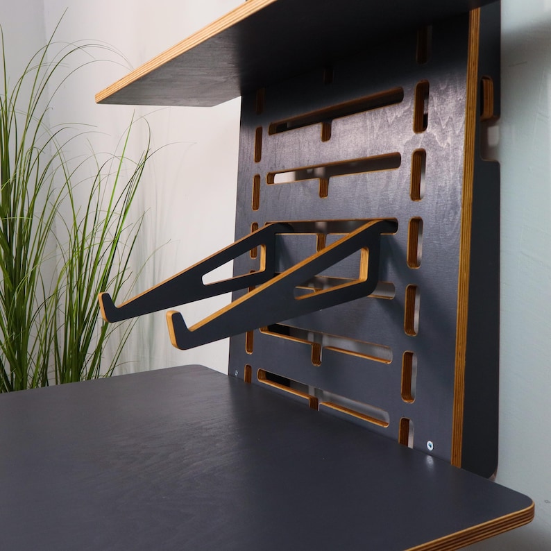 Wall Mounted Standing Desk: Adjustable Height, Space Saving, Modern Office image 12