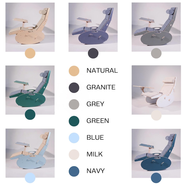 Adjustable Wooden Lounge Chair with Laptop Tray - Garden & Office image 8