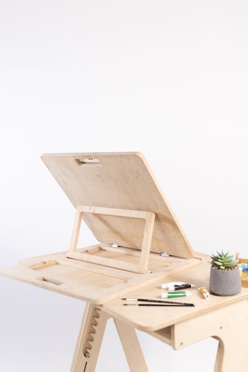 Portable Lap Easel Drawing Board Wooden Sketch Board Artist Gift Stand