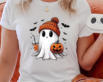 Cute Ghost Shirt Tee, Cute Ghost Halloween Tee Shirt