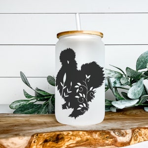 Silkie Chicken Iced Coffee Cup Glass Can, Chicken Coffee Cup Gifts for Her